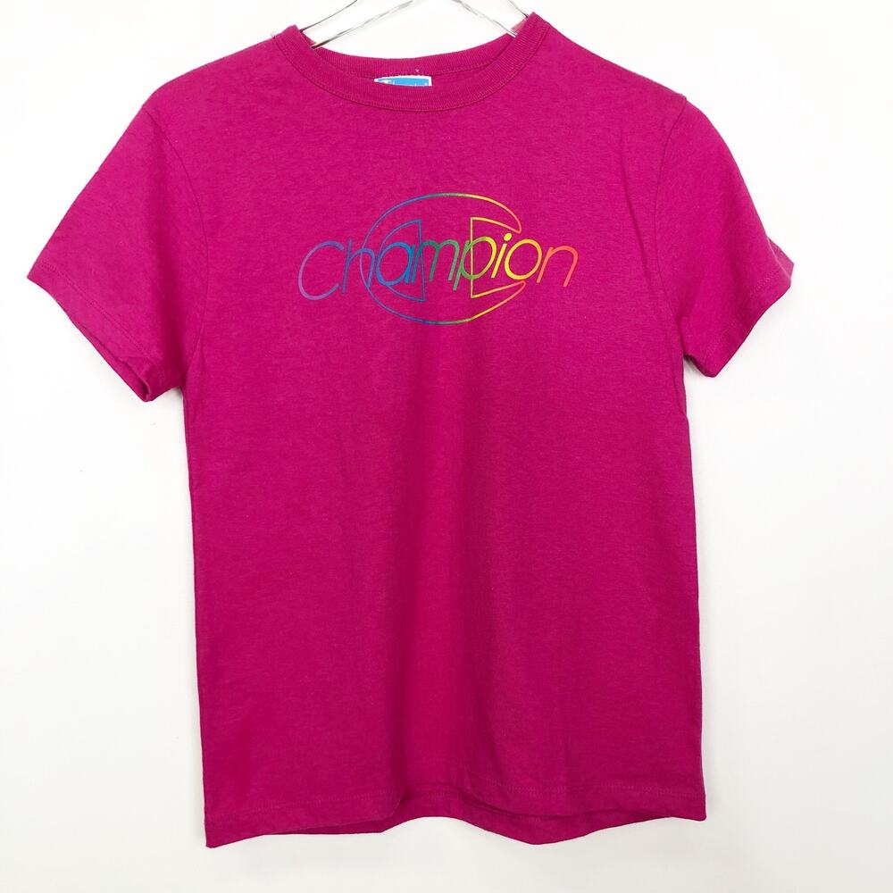 Champion Rainbow Logo T-Shirt S